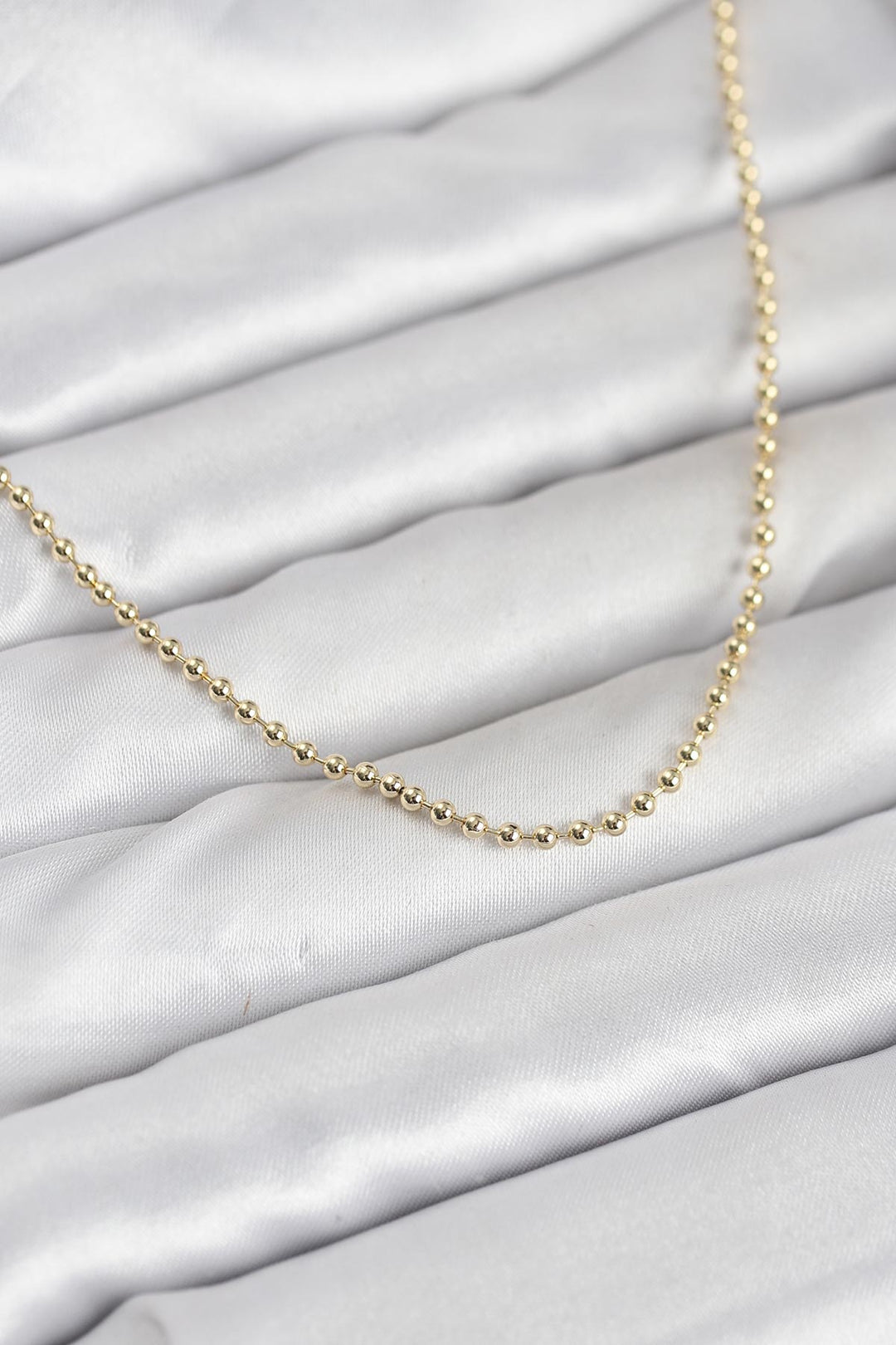 EBJ CM 14K Gold Renk Top Zincirli Model 60 cm Kadın Kolye - Muskegon