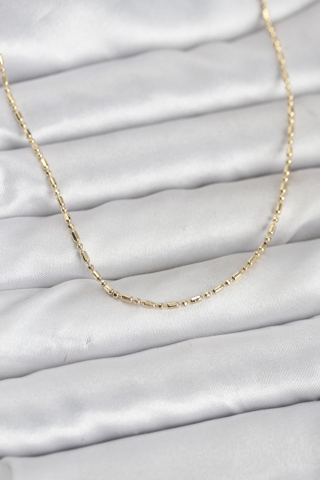 EBJ CM 14K Gold Renk Zincirli 60 cm Kadın Kolye - Corby