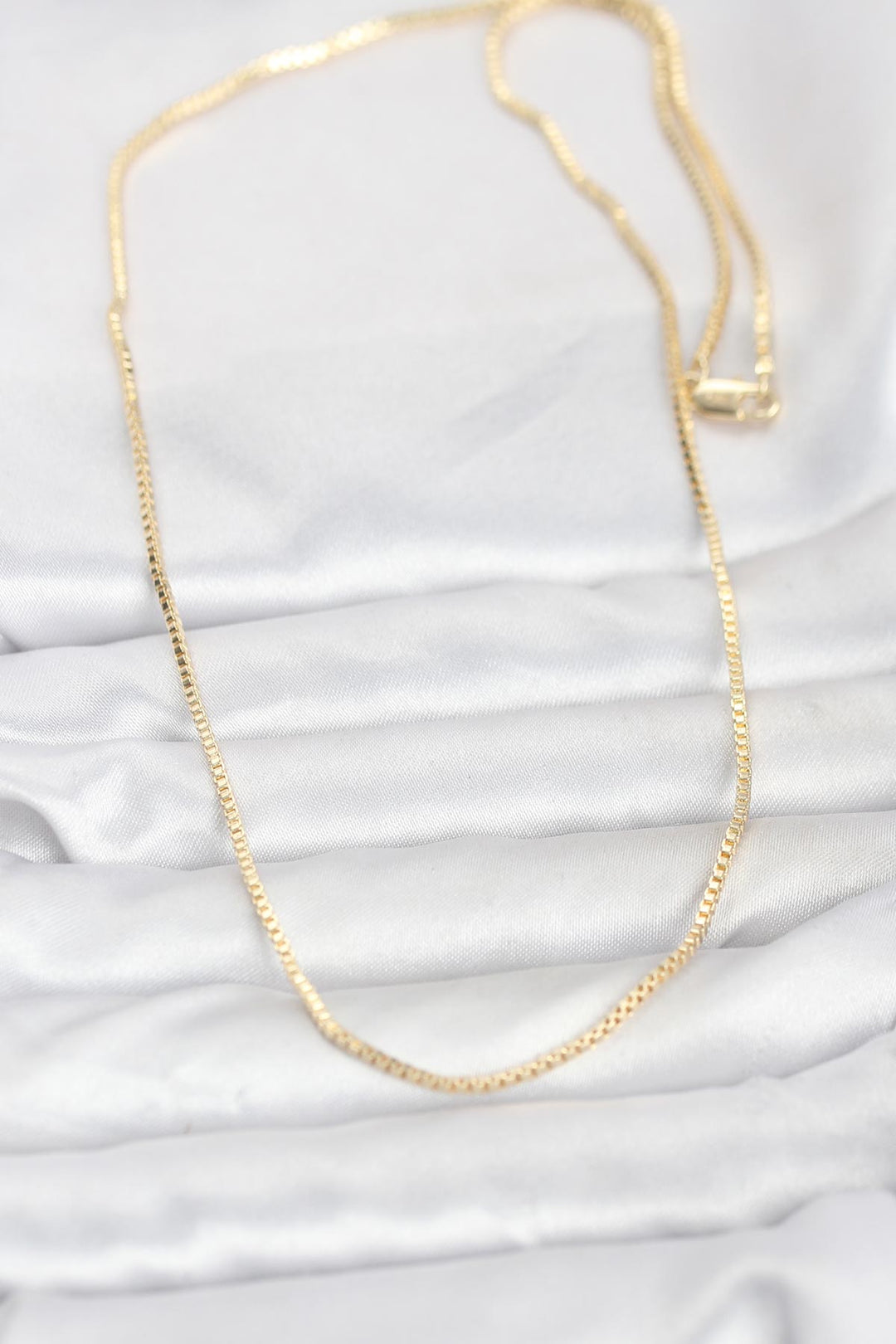 EBJ CM 14K Gold Renk Kare Zincirli Model 60 cm Kadın Kolye - Gateshead