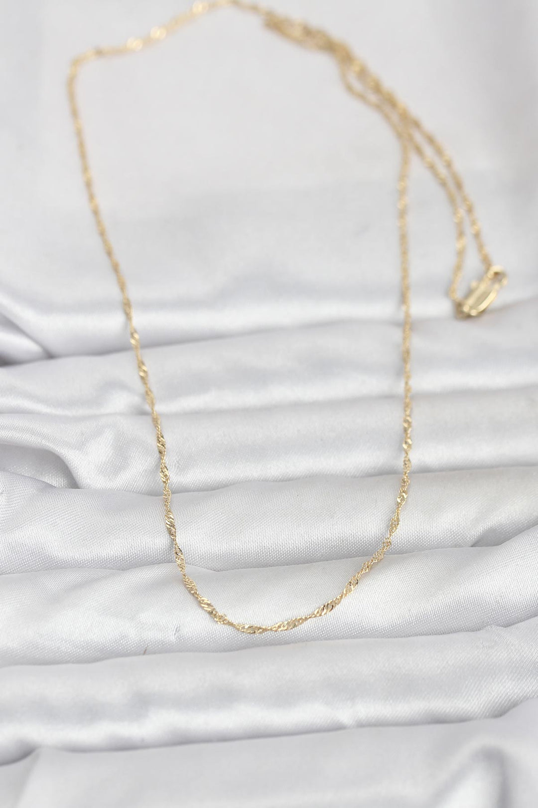 EBJ CM 14K Gold Renk Burgu Model 60 cm Kadın Kolye - Huntington