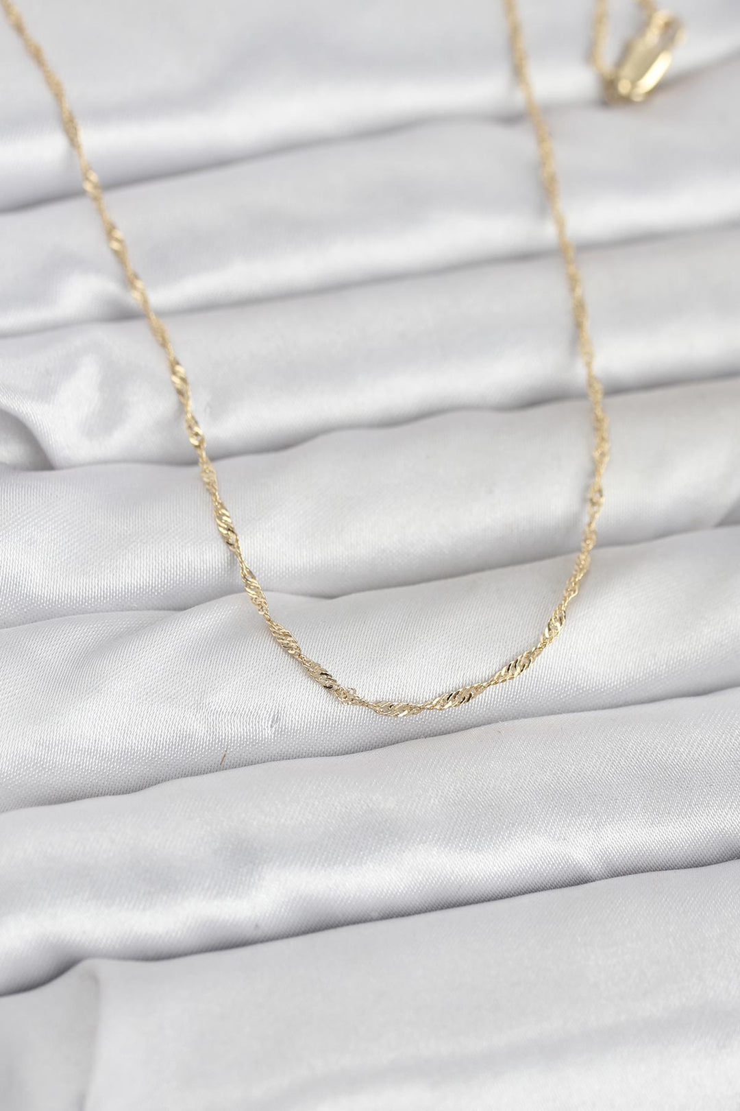 EBJ CM 14K Gold Renk Burgu Model 60 cm Kadın Kolye - Huntington
