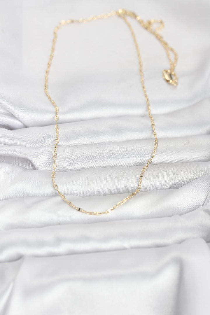 EBJ CM 14K Gold Renk Gemici Zincir Model 60 cm Kadın Kolye - Derry