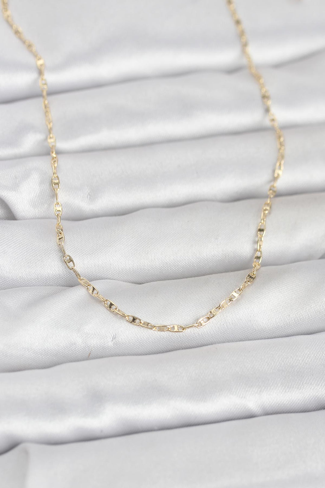 EBJ CM 14K Gold Renk Gemici Zincir Model 60 cm Kadın Kolye - Derry