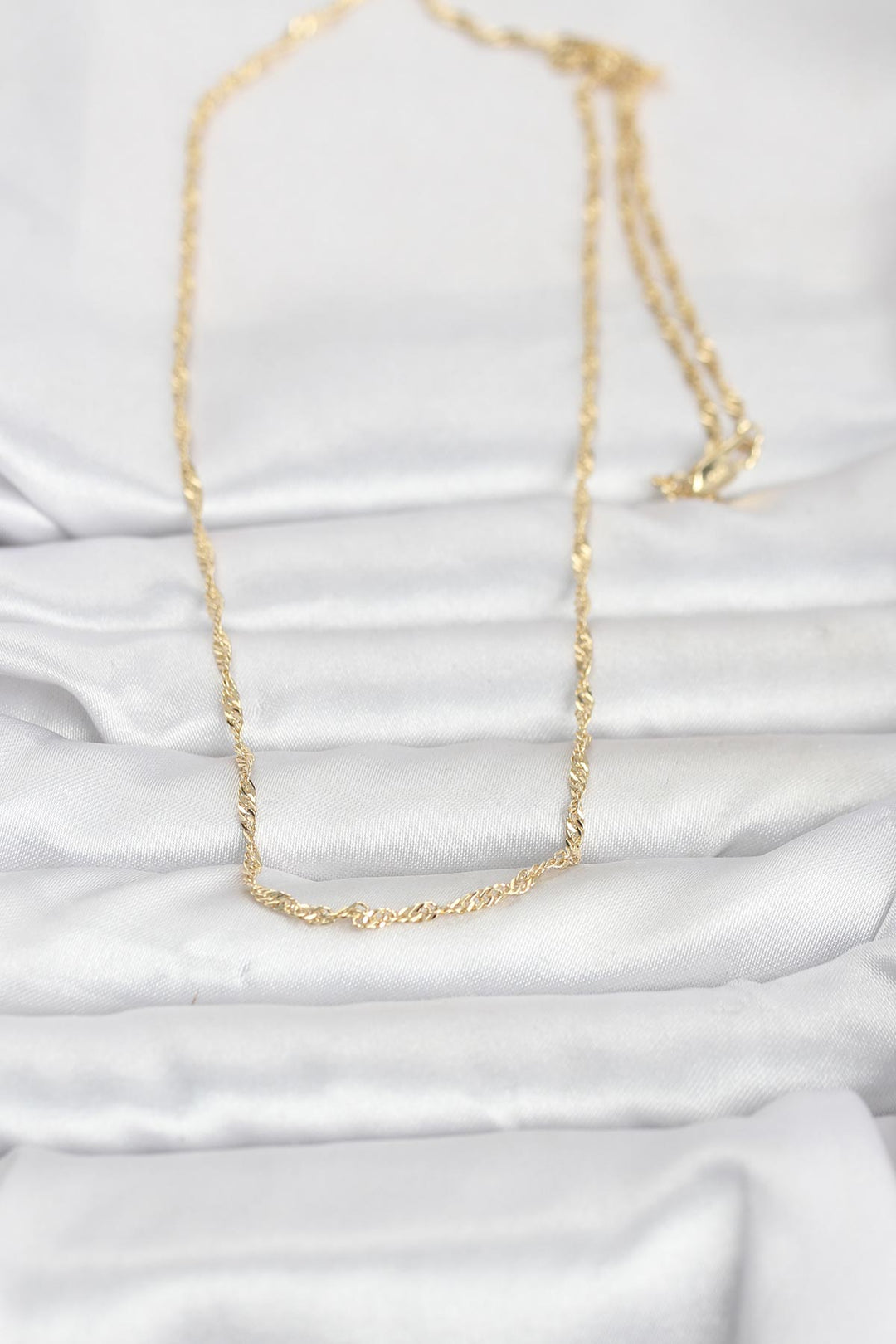 EBJ CM 14K Gold Renk Burgu Zincirli 60 cm Kadın Kolye - Highlands Ranch