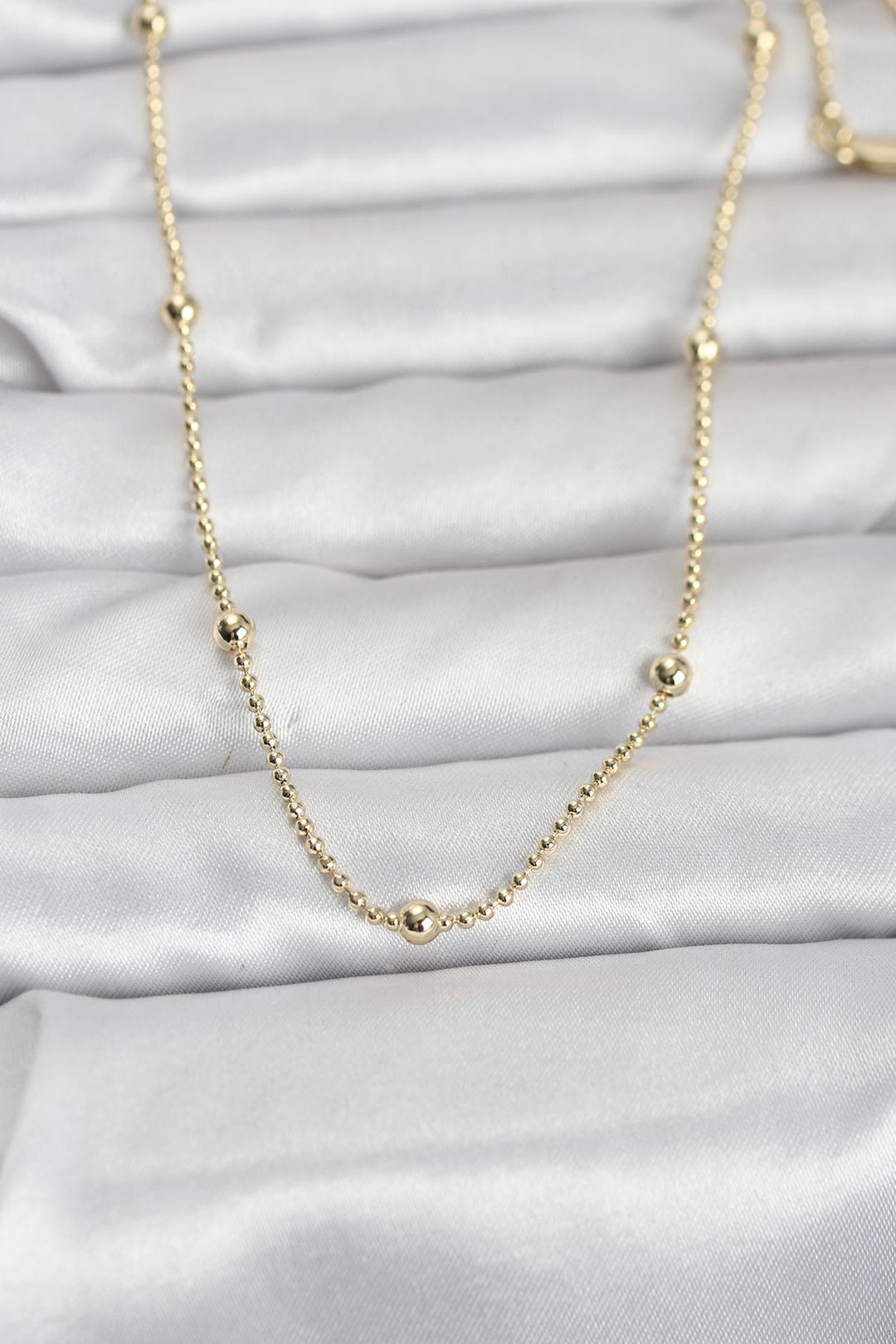 EBJ CM 14K Gold Renk Top Zincir 60 cm Kadın Kolye - La Barca