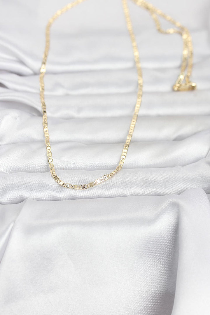 EBJ CM 14K Gold Renk Zincir Model 60 cm Kadın Kolye - Clifton