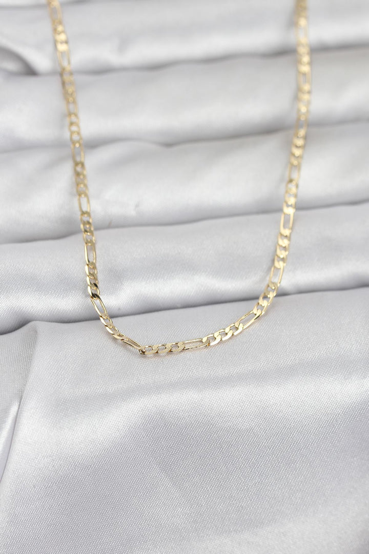EBJ CM 14K Gold Renk İnce Kuşgözü Zincir Model 60 cm Kadın Kolye - Maspalomas