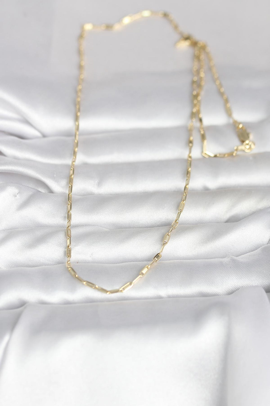 EBJ CM 14K Gold Renk İnce Ataç Zincir Model 60 cm Kadın Kolye - Hoofddorp
