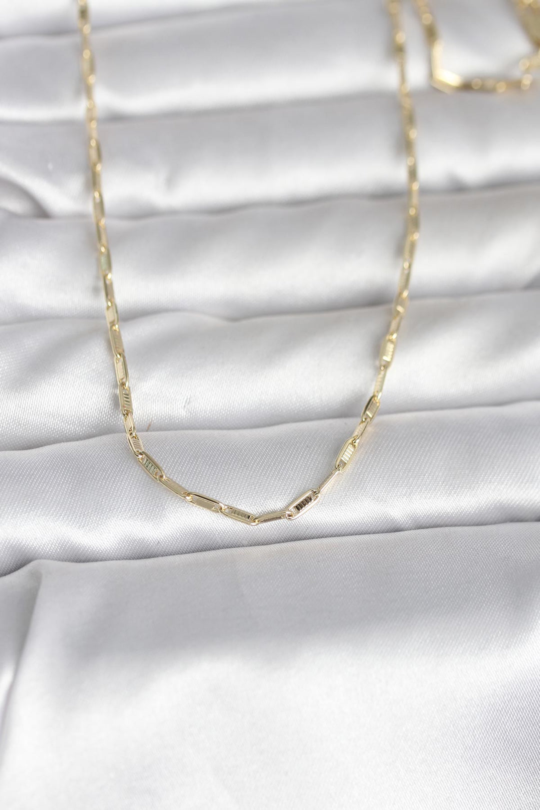 EBJ CM 14K Gold Renk İnce Ataç Zincir Model 60 cm Kadın Kolye - Hoofddorp