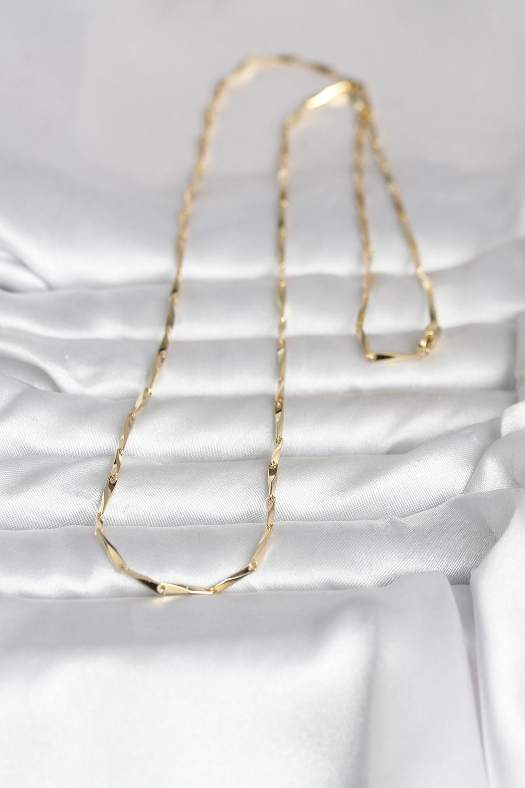 EBJ CM 14K Gold Renk Kesme Çubuk Zincirli Model 60 cm Kadın Kolye - Leesburg
