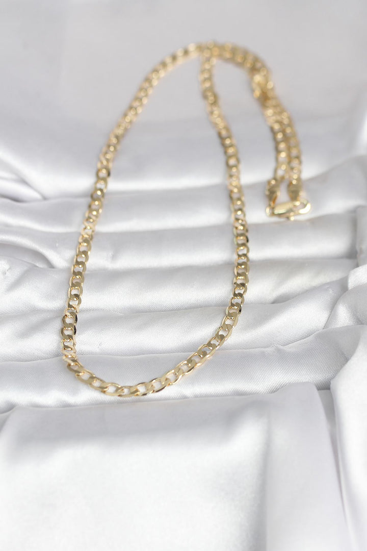 EBJ CM 14K Gold Renk Kalın Zincir Model 60 cm Kadın Kolye - Ocala