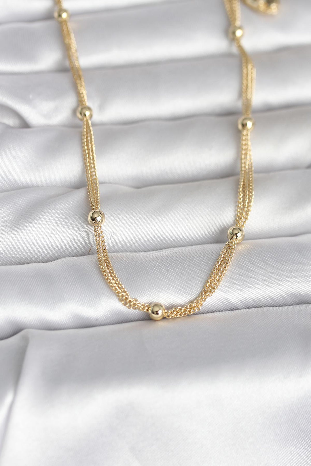 EBJ CM 14K Gold Renk Topçuk Model 60 cm Kadın Kolye - Crewe