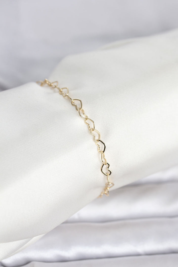 EBJ CM 14K Gold Renk Kalpli Zincir Model Kadın Bileklik - Keratsíni