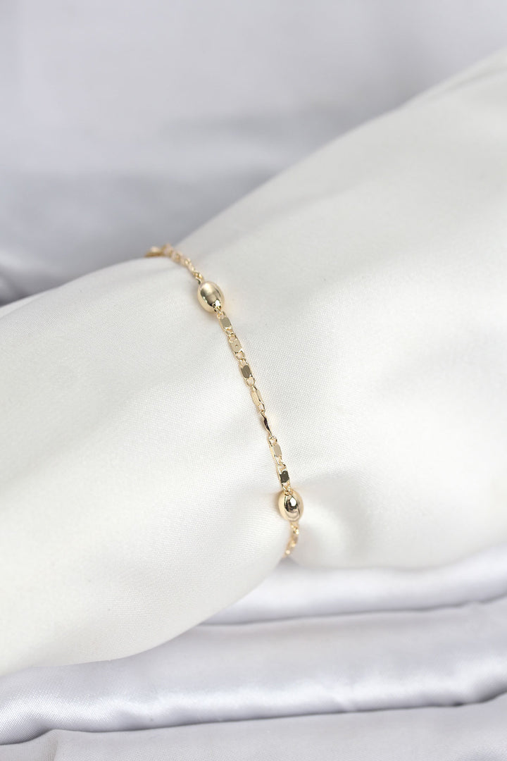 EBJ CM 14K Gold Renk Damla Topçuk Model Kadın Bileklik - Lüdenscheid