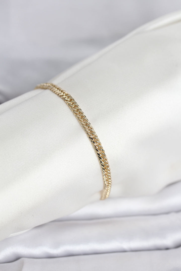 EBJ CM 14K Gold Renk Zincir Model Kadın Bileklik - Falkirk