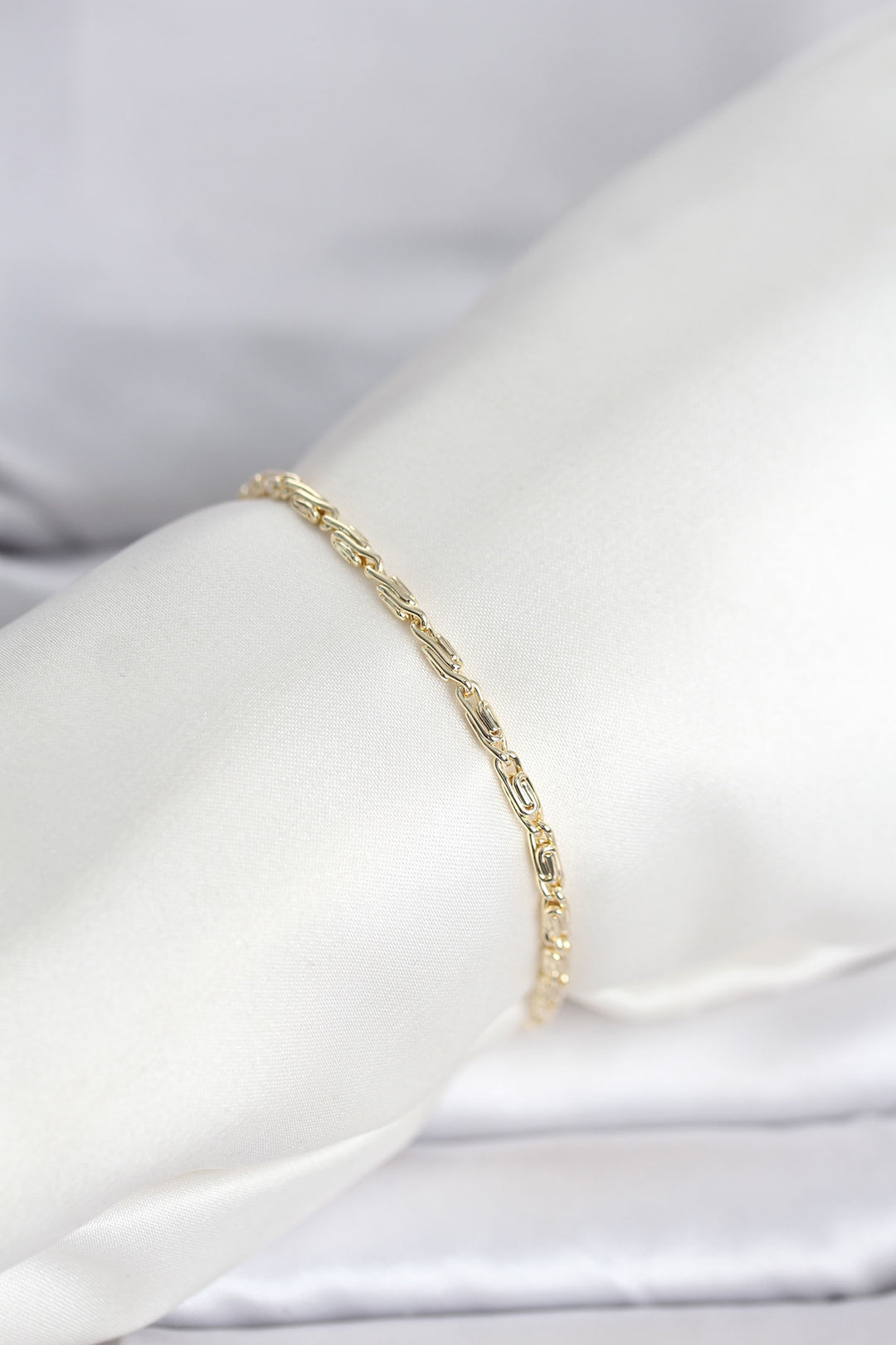 EBJ CM 14K Gold Renk Burgu Zincirli Model Kadın Bileklik - Guadalajara