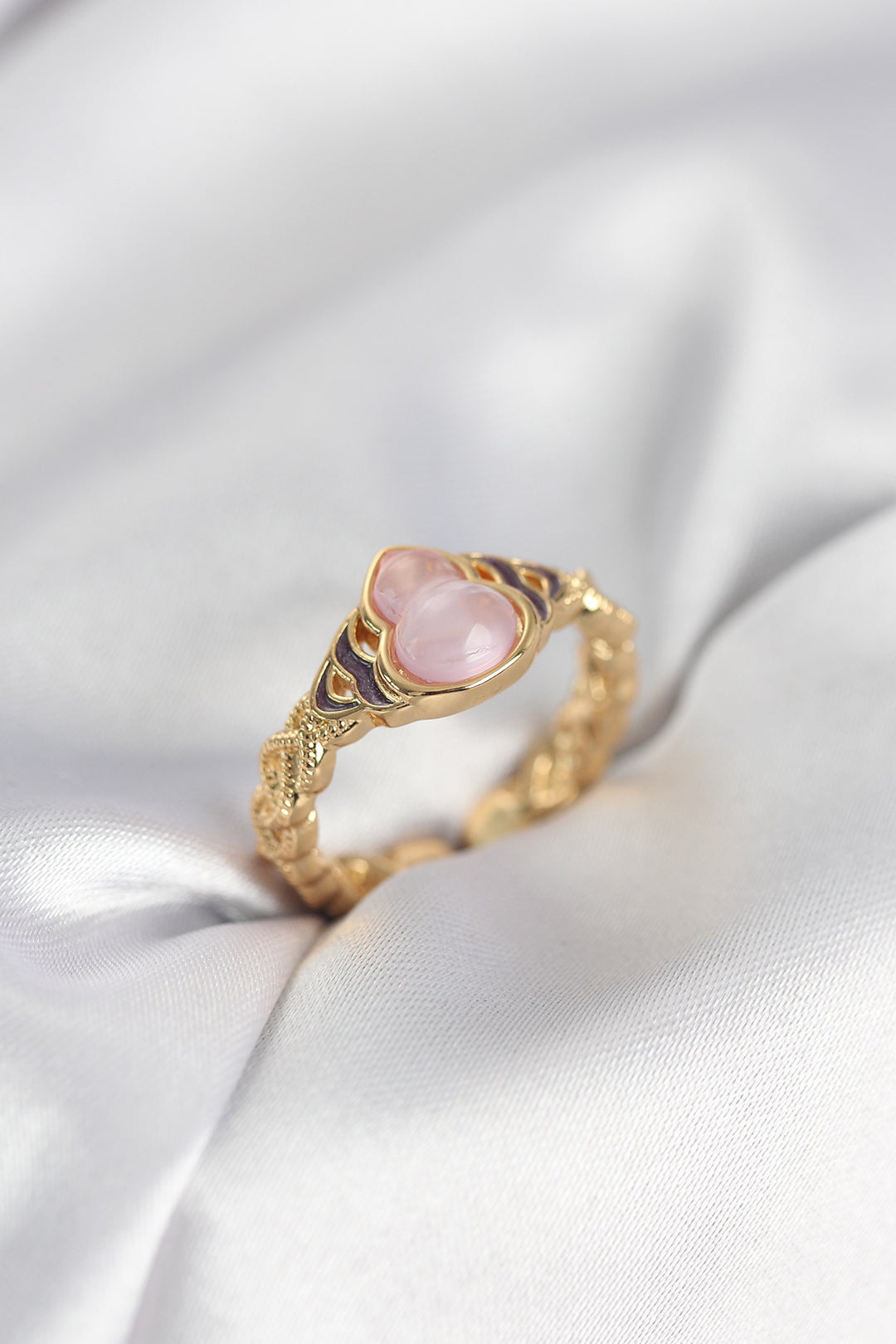 EBJ Gold Renk Pembe Damla Model Kadın Yüzük - St. Cloud