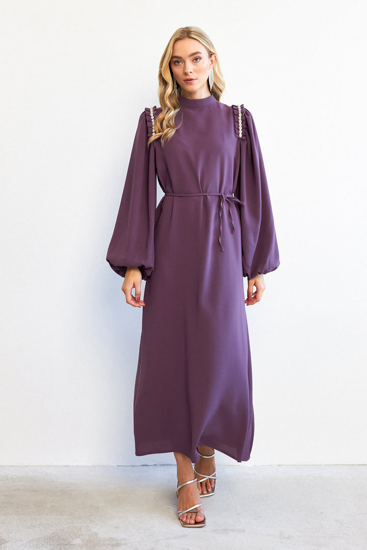 ZRF Women Nova Shoulder Detailed Dress - Lilac - Hrodna
