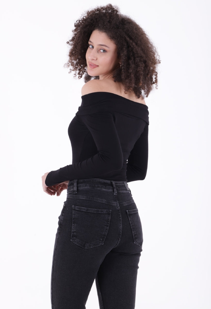 XLJ Mom Jean with Side Slits Mixed - Charleroi