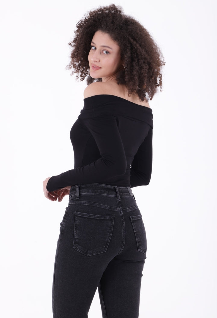 XLJ Mom Jean with Side Slits Mixed - Charleroi