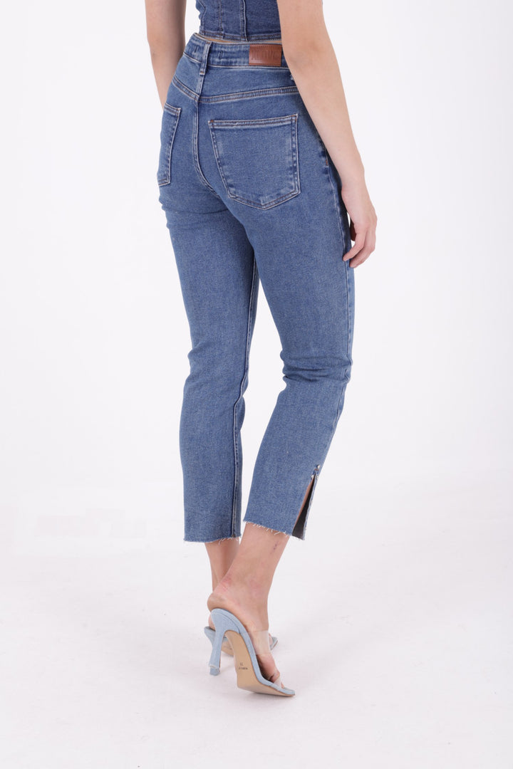 XLJ Mom Jean with Side Slits Mixed - Bisceglie