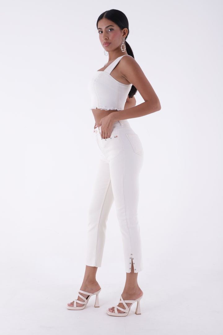 XLJ Mom Jean with Side Slits Mixed - Manassas