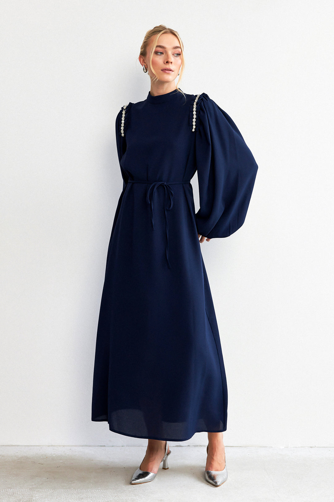 ZRF Women Nova Shoulder Detailed Dress - Navy Blue - Béziers