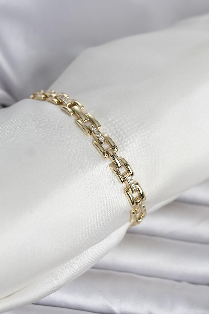 EBJ Xuping Zincir Model Gold Renk Kadın Bileklik - Belfort