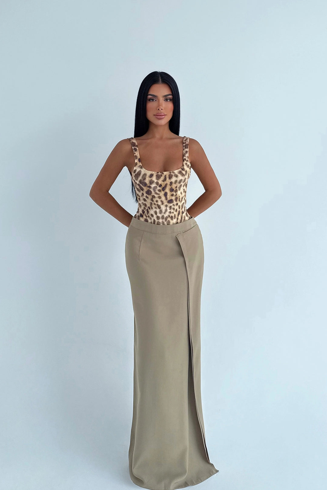 EYY Women Ceket Detaylı Krem Etek - Miami Beach