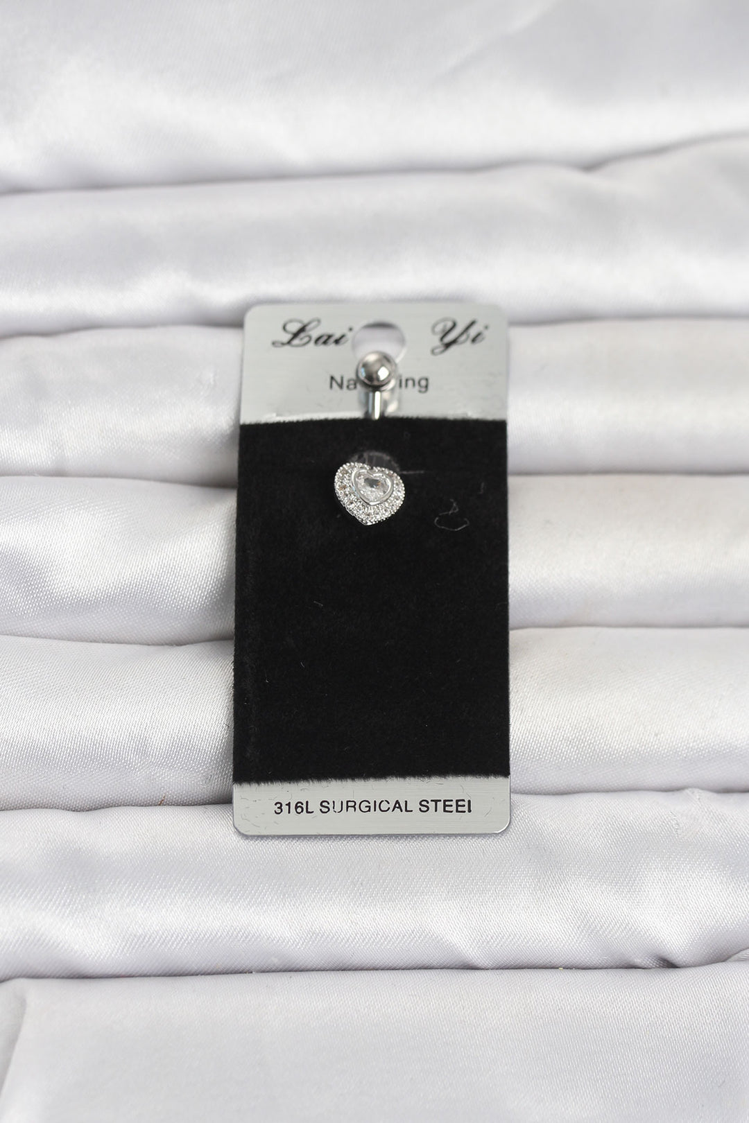 EBJ 316L Cerrahi Çelik Minimal Kalp Model Göbek Piercing - Tuxpan