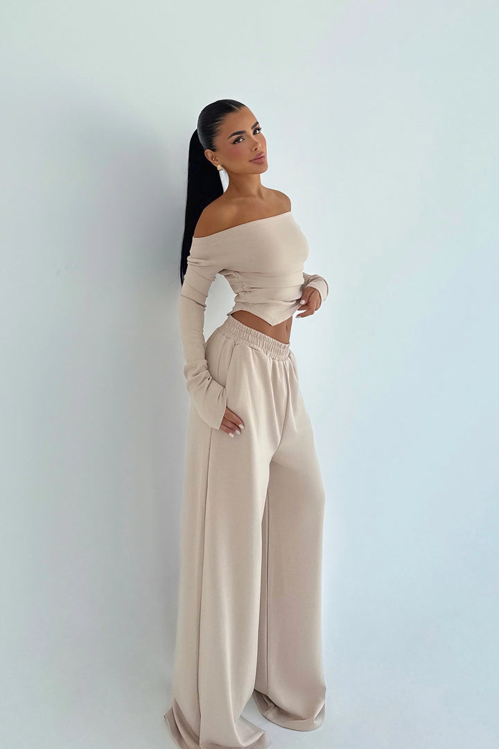 EYY Women Bej Pantolon Takımı - Manacor