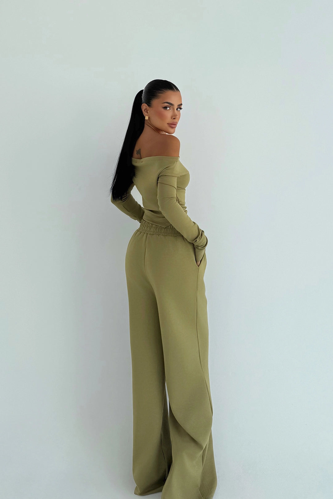 EYY Women Khaki Pantolon Takımı - Turlock