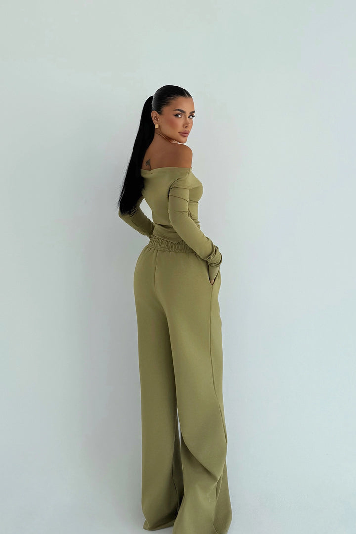 EYY Women Khaki Pantolon Takımı - Turlock