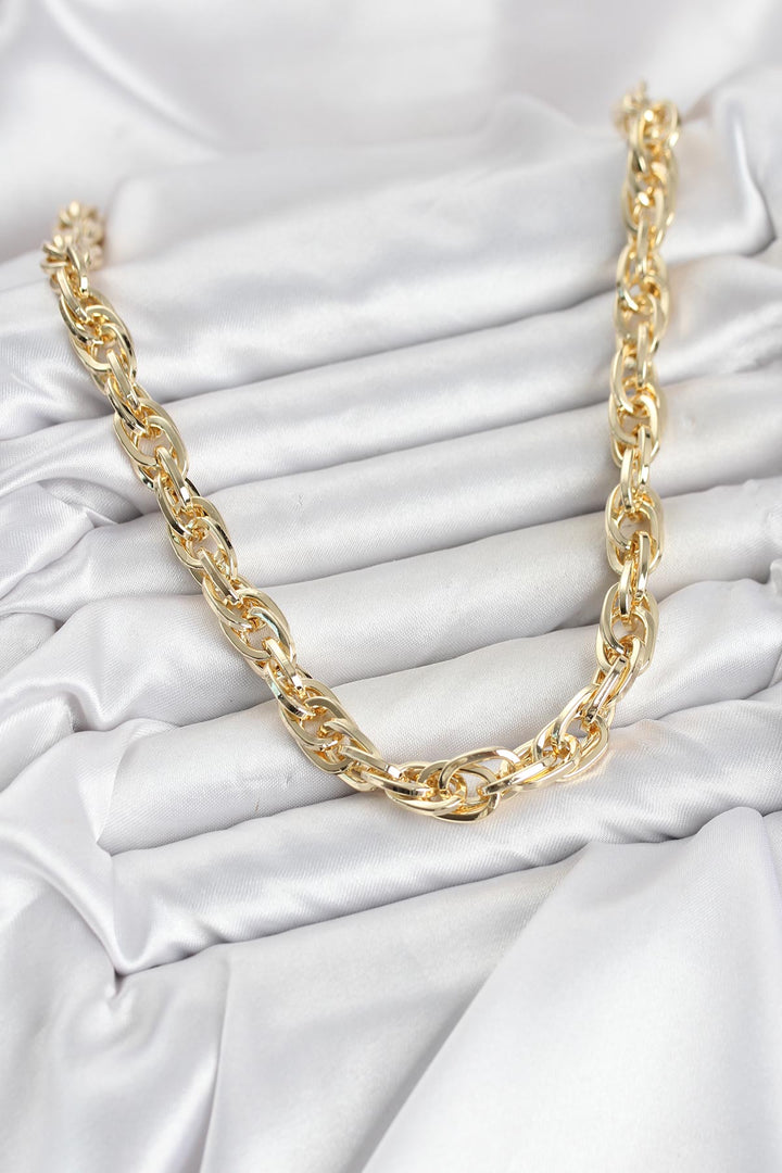 EBJ CM Kalın Burgu Model Gold Renk 60 cm Kadın Kolye - North Richland Hills