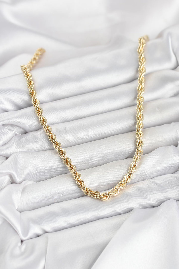 EBJ CM Burgu Model Gold Renk Pirinç 60 cm Kadın Kolye - Del Rio