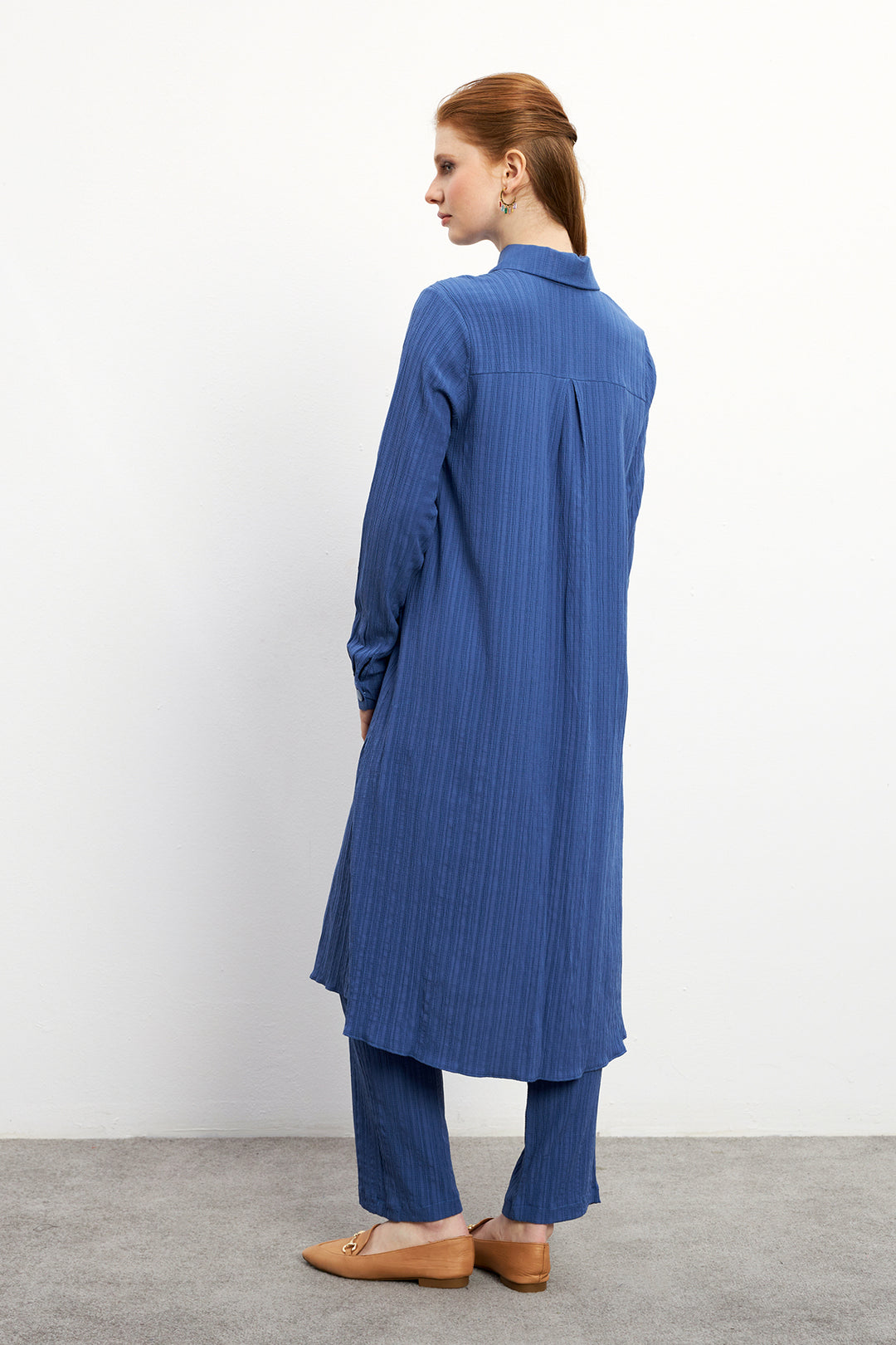 ZRF Women Elina Tunic Pants Set - Indigo - Chartres