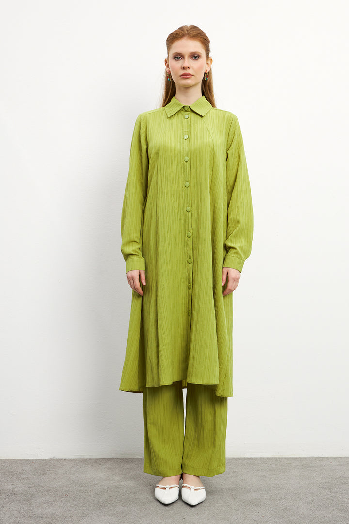 ZRF Women Elina Tunic Pants Set - Olive Green - Bayonne
