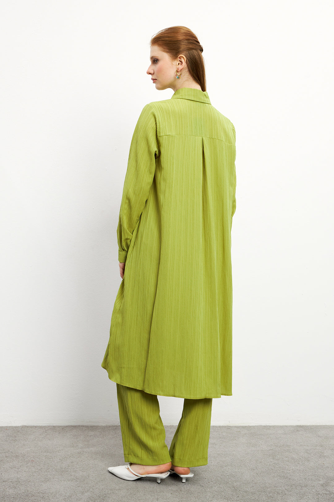 ZRF Women Elina Tunic Pants Set - Olive Green - Bayonne