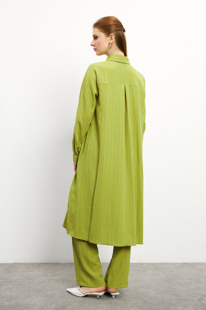 ZRF Women Elina Tunic Pants Set - Olive Green - Bayonne
