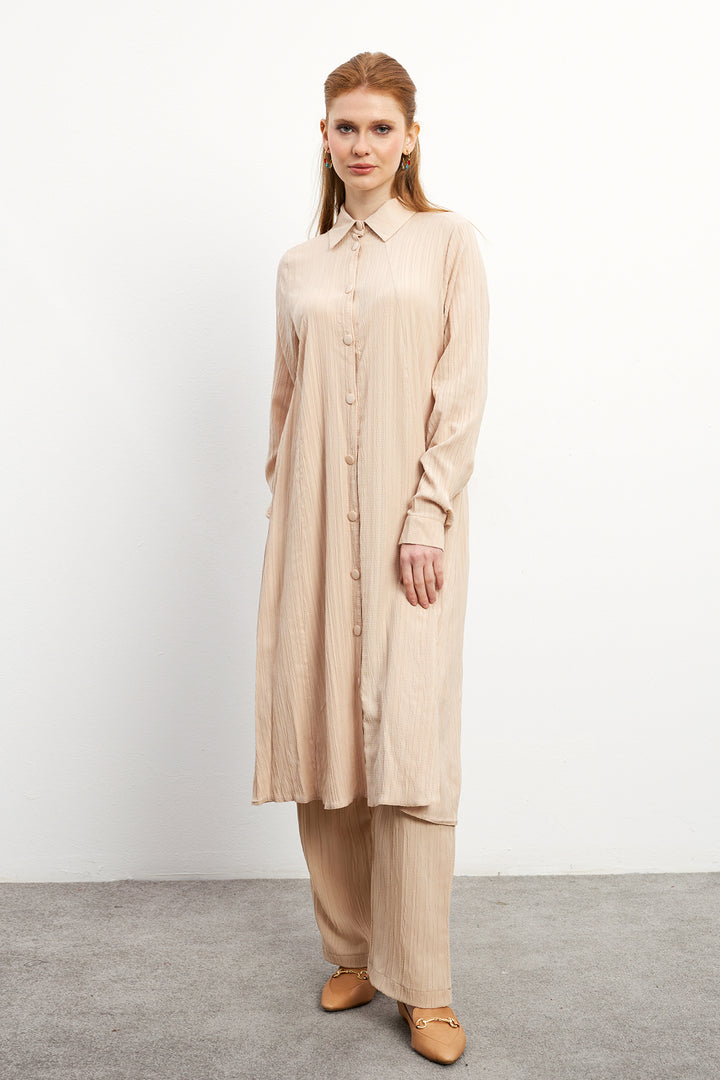 ZRF Women Elina Tunic Pants Set - Beige - Idaho Falls