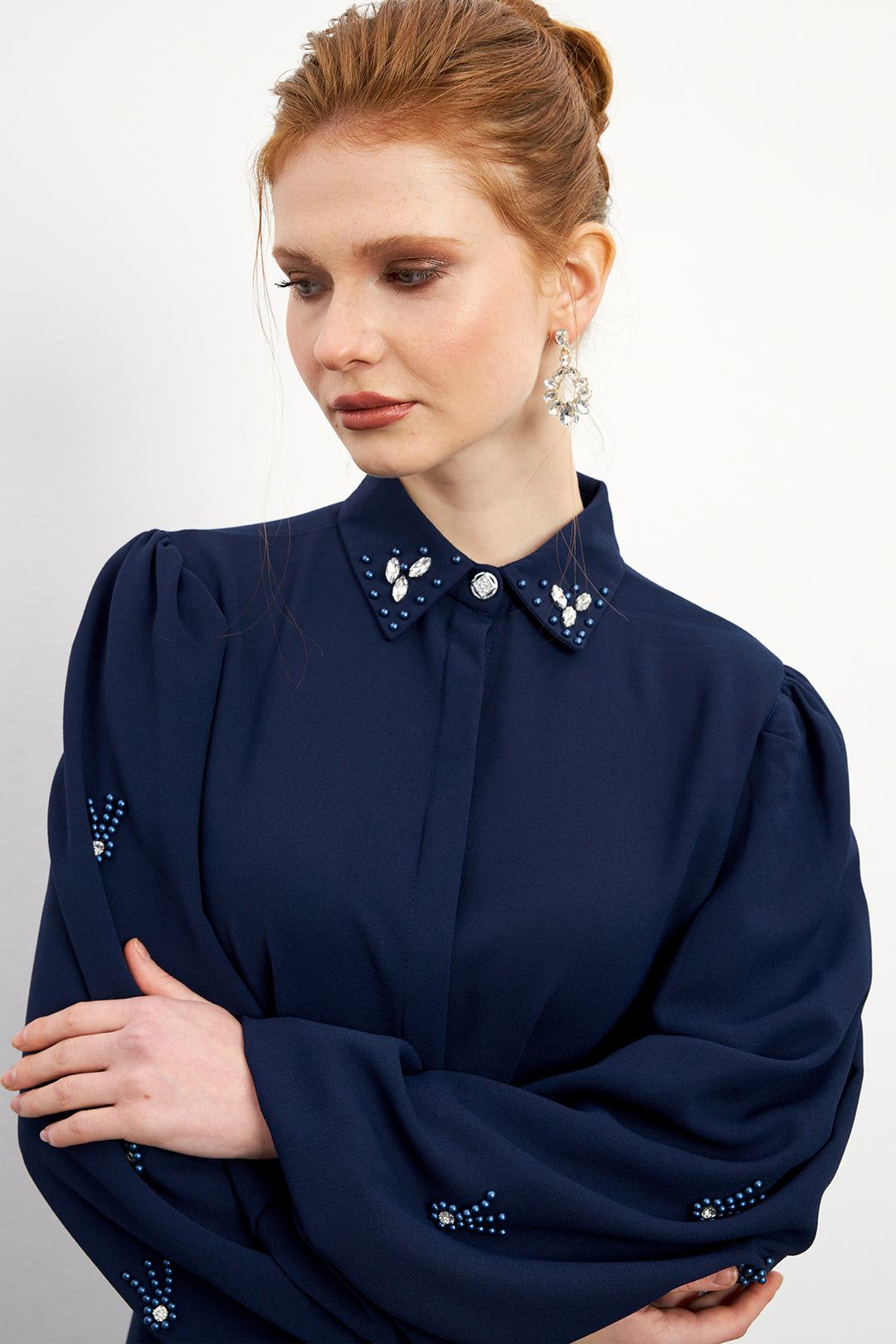 ZRF Women Leora Tunic Pants Set - Navy - Richmond