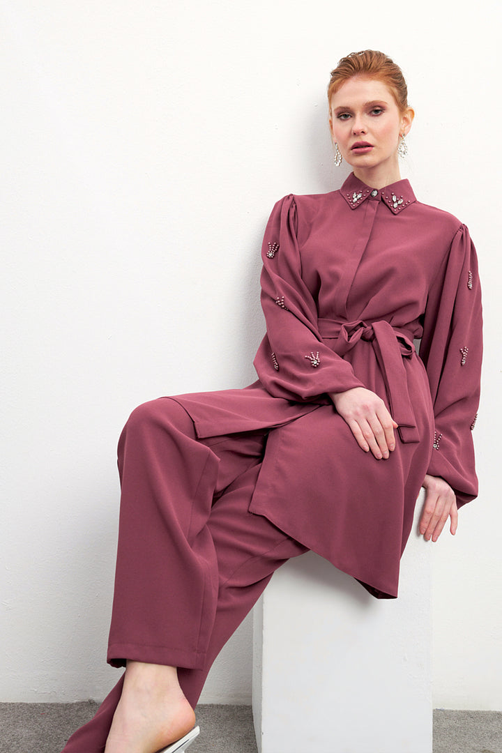 ZRF Women Leora Tunic Pants Set - Rose Pink - Northampton
