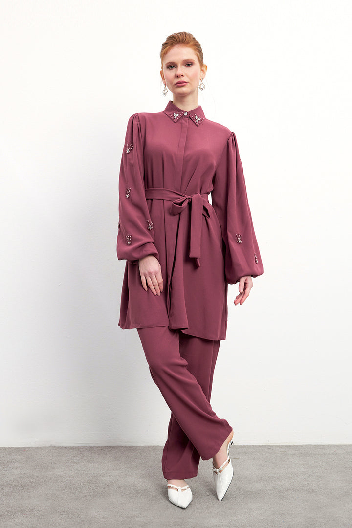 ZRF Women Leora Tunic Pants Set - Rose Pink - Northampton