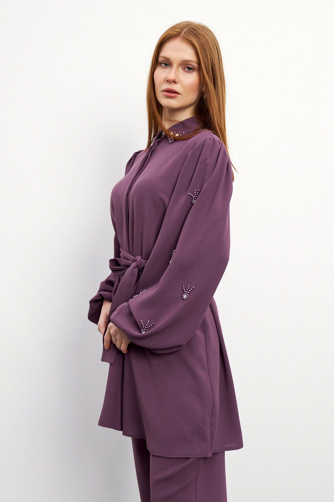 ZRF Women Leora Tunic Pants Set - Lilac - Herten