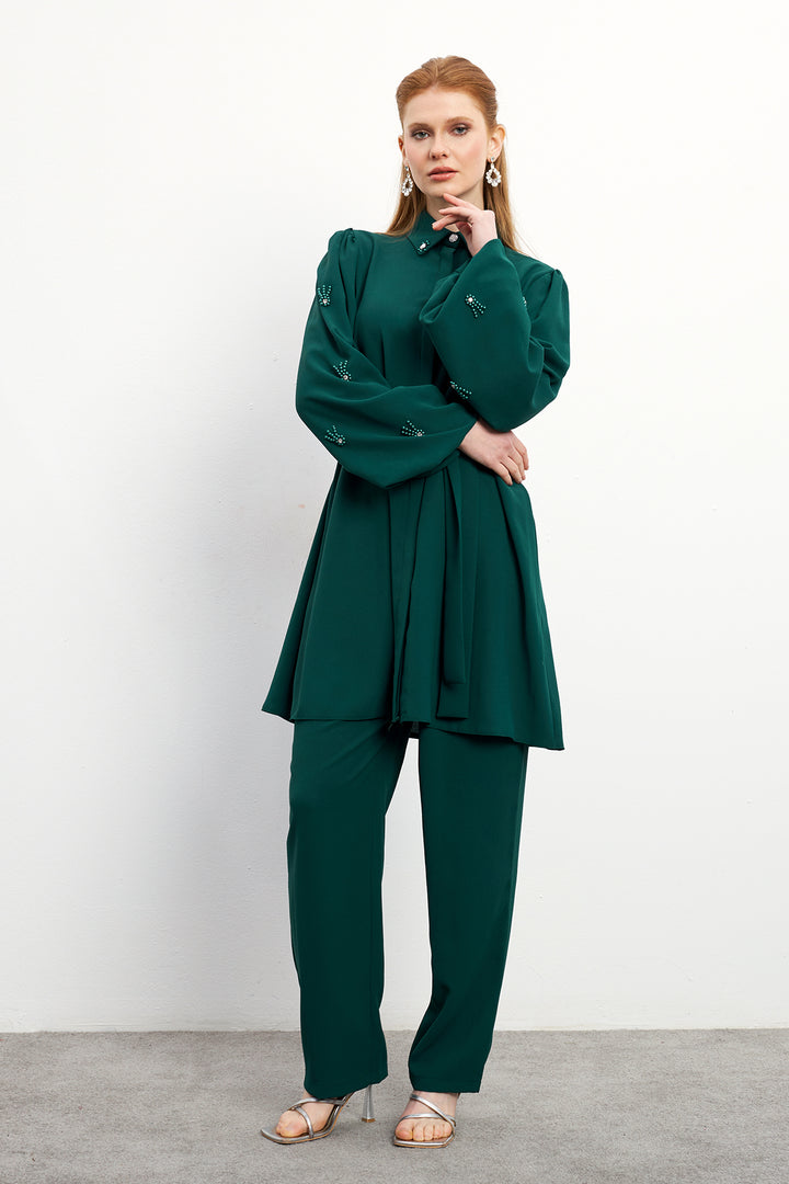 ZRF Women Leora Tunic Pants Set - Emerald - Korosten
