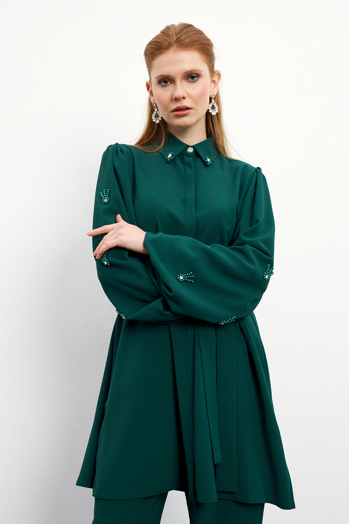 ZRF Women Leora Tunic Pants Set - Emerald - Korosten