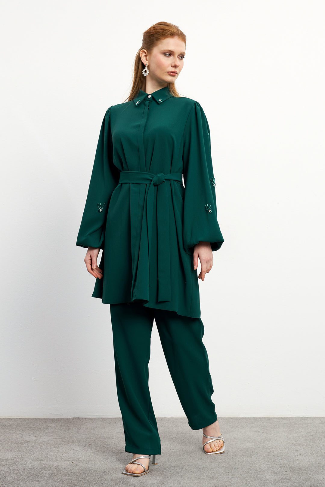ZRF Women Leora Tunic Pants Set - Emerald - Korosten