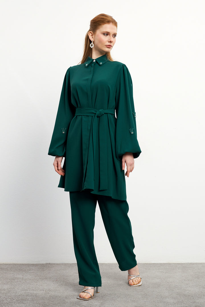 ZRF Women Leora Tunic Pants Set - Emerald - Korosten