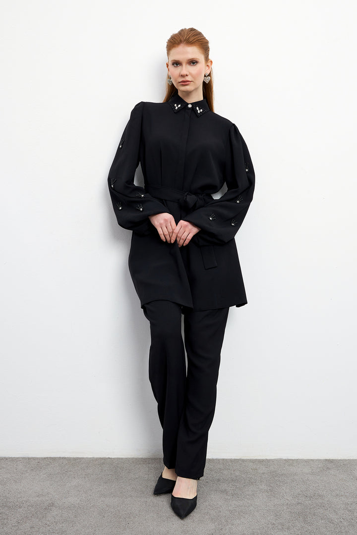 ZRF Women Leora Tunic Pants Set - Black - Amiens