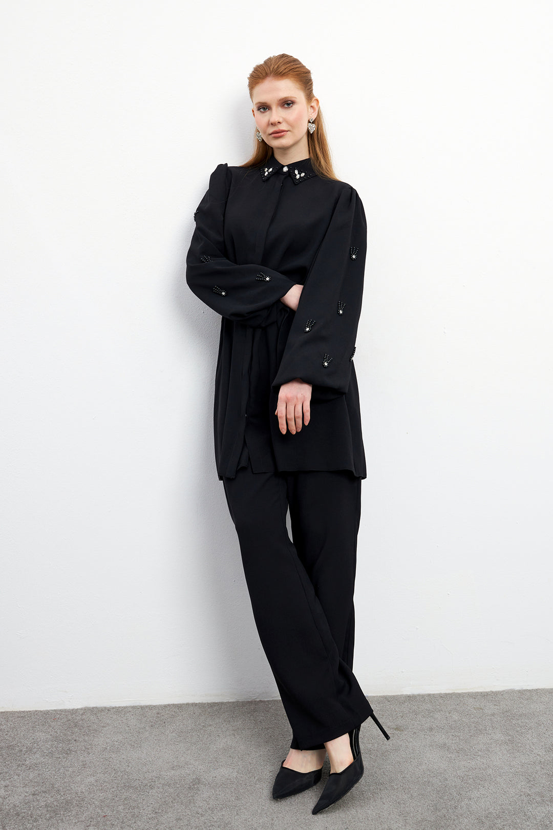 ZRF Women Leora Tunic Pants Set - Black - Amiens